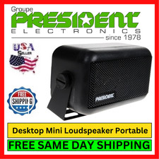 President ACMD002 Loudspeaker For Computer Portable Car Truck RV Black Audio Kit
