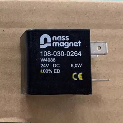 1PC New For nass magnet solenoid valve coil 108-030-0264 W4988 24V DC 6.0W