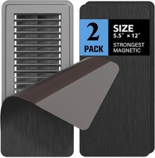 2 Pack High Strength Magnetic Vent Covers 5.5" x 12" Metallic Stronger Magnet