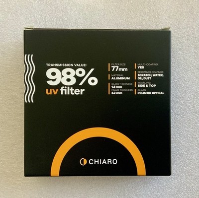Brand New Chiaro 98-UVATS 98% 77mm UV Filter