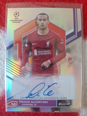 2022-23 Topps Finest UEFA Club Competitions - Autographs Thiago Alcantara #A-TA 