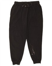 Nike Mens Graphic Tracksuit Trousers Joggers Large Black Cotton CP06