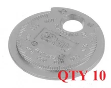 10pc O'Reily Spark Plug Gapper Gap Feeler Guage Tool Chrome