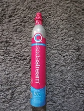 SodaStream Pink Top CO2 Carbonating Cylinder Replacement Bottle New Sealed