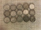 Lot of 15 Canadian 80% Silver Dimes 1944 - 1965, ~ 0.9 Oz Silver