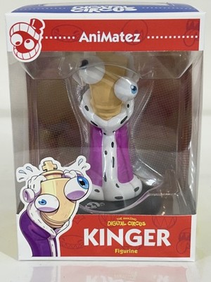 NEW AniMatez KINGER Digital Circus Vinyl Figurine New in Box Sealed US Seller B6