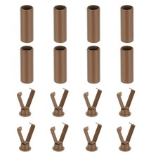 Shoelace Tips 0.79 Inch Fit for Metal Shoe Lace End Caps 8 Pack Light Brown