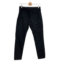 Pantalones Bevy Flog Shely Negro Tonal Cuadros Estampado Cordón Elastizados 26