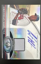 2011 Bowman Platinum - Autograph Relic Refractor Cristhian Martinez #BAR-CM...