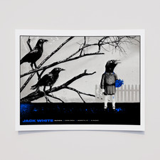 Jack White Stripes Concert Poster   Henrietta, NY June 7, 2018 Wall Art Print