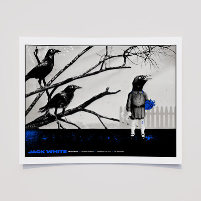 Jack White Stripes Concert Poster   Henrietta, NY June 7, 2018 Wall Art Print