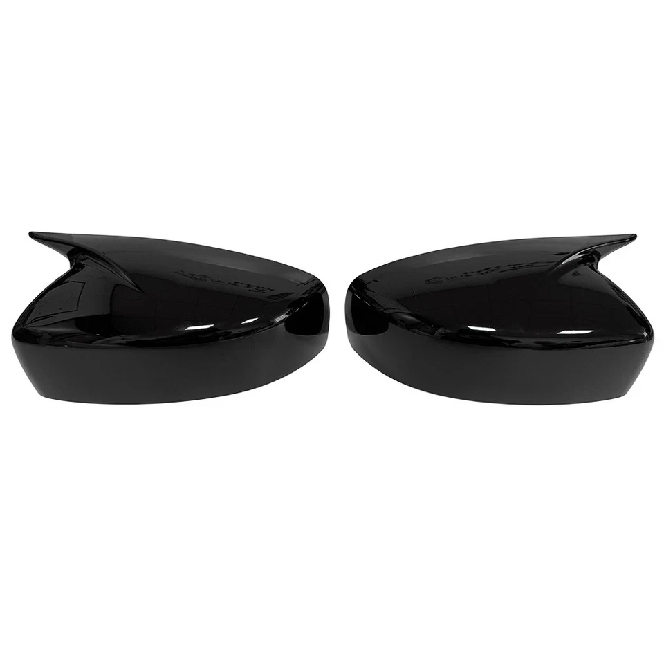 For Infiniti G25 G37 Q40 Q60 2009-2015 Gloss Black Sde Wing Mirror Cover Caps Foto 2 de 4