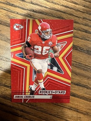 2025 Panini Rookies & Stars - Jamaal Charles #10 Red Color Match