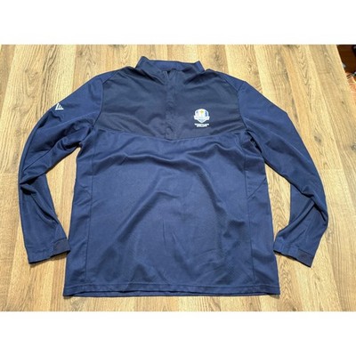 Under Armour Ryder Cup 2020 Pullover Mens Large Navy Blue Adult Quarter Zip EC