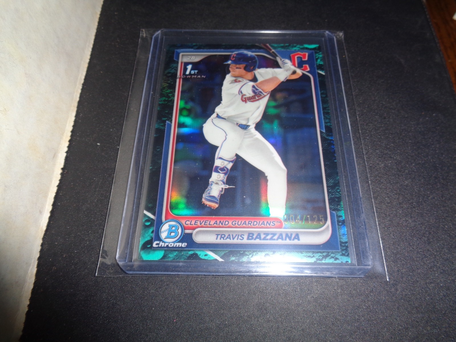 Travis Bazzana 2024 Bowman Draft 1st Chrome Rookie AQUA LUNAR MOON SSP/125!