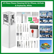 47-Piece Electronics Cleaning Kit for iPhone  Laptops - White