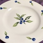 Stoney Hill Banded Blueberry Ceramic Plate, Round, Dishwasher & Microwave Safe — photo 7