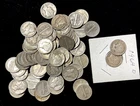 59 SILVER Mercury Dimes and 2 SILVER Roosevelt Dimes-61 Total UNC & Circulated