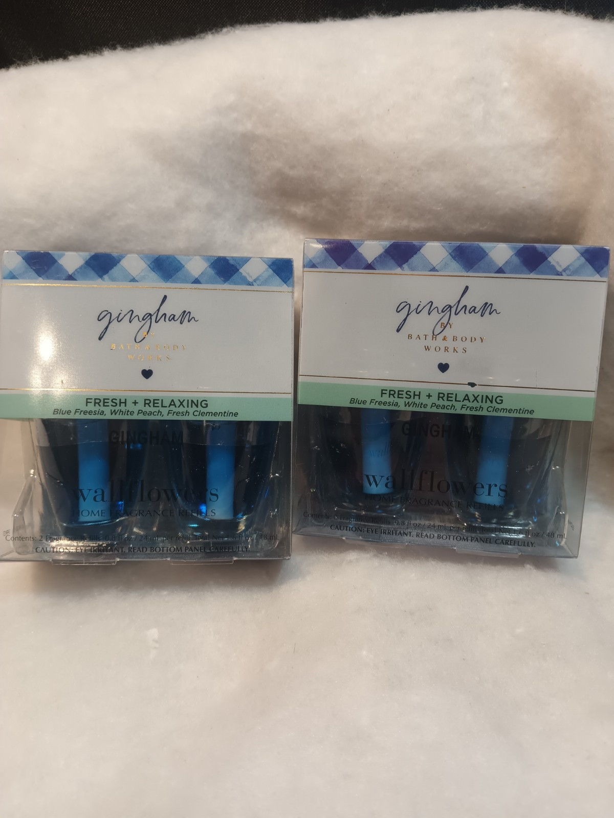 Bath & Body Works 2 Pack Wallflower, Scent Gingham