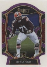 2020 Panini Select Concourse Purple Prizm Die-Cut Jedrick Wills #90 4a0