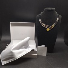 Collana girocollo Calvin Klein in cofanetto con sacca e libretto. Inutilizzata