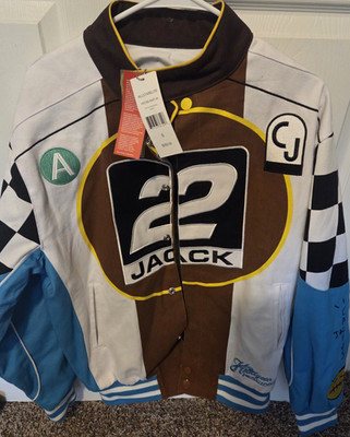 ALLSTARELITE Cactus Jack Racing Jacket Size S Brown White Blue Black Yellow