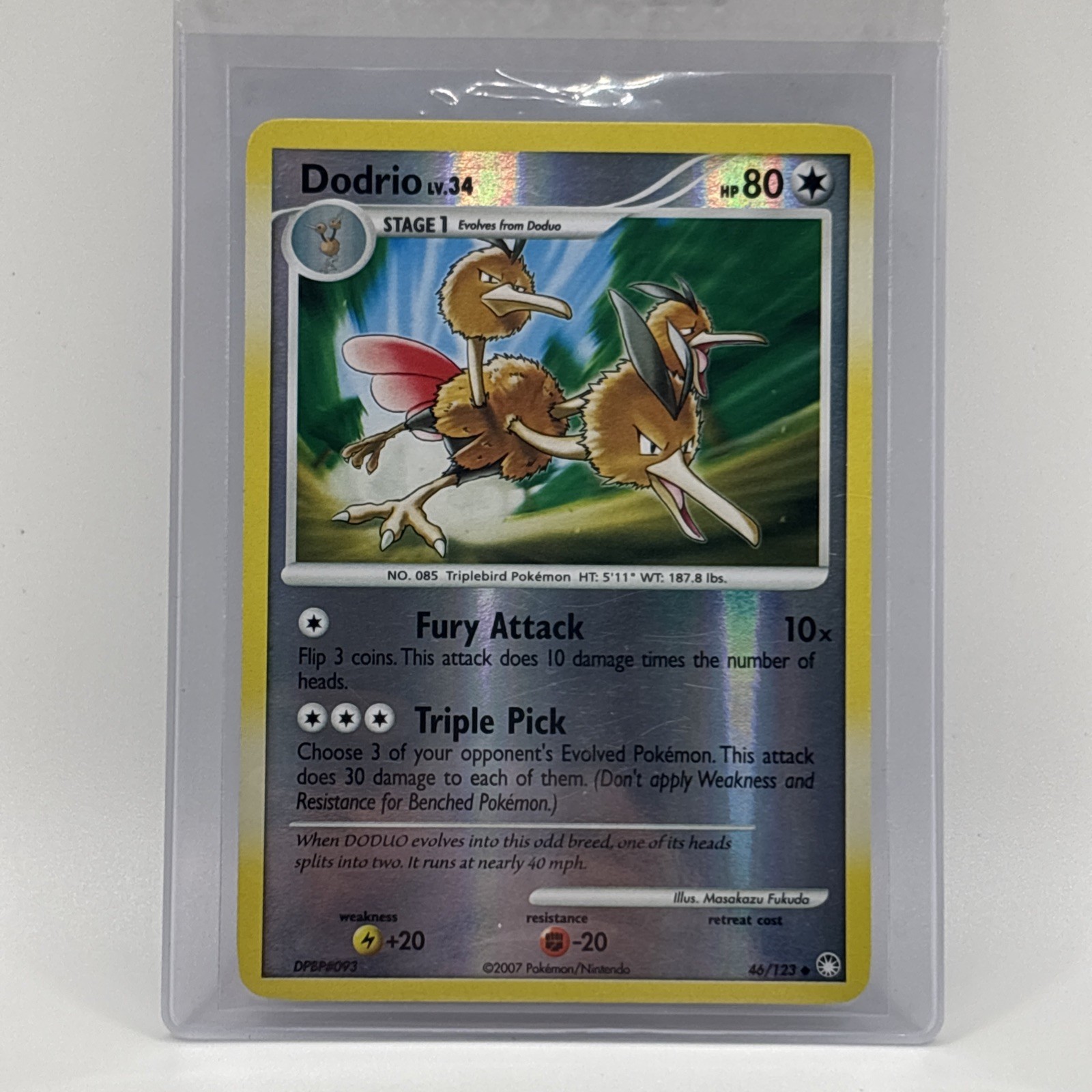 Dodrio 46/123 Uncommon RH Reverse Holo English Pokemon Mysterious Treasures - LP