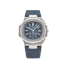 Patek Philippe Nautilus 5980/60G-001 'Denim' Flyback Chronograph White Gold