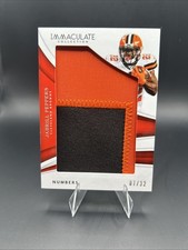 2018 Panini Immaculate Jabrill Peppers Numbers/32 Player-Worn Jersey Browns