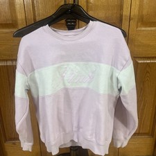 Victoria's Secret Women  s Pink Ivy Fleece Pullover Sweatshirt Size Medium