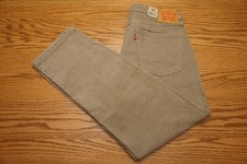 NWT MEN'S LEVI CORDUROY PANTS 505 Multiple Sizes Regular Stretch Khaki 69.50