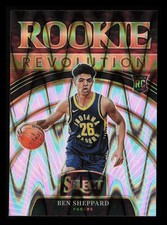 2023-24 Panini Select Ben Sheppard Rookie Revolution Tectonic Prizm Card #13. rookie card picture
