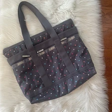 LeSportsac Classic Medium Travel Tote Polka Dot 