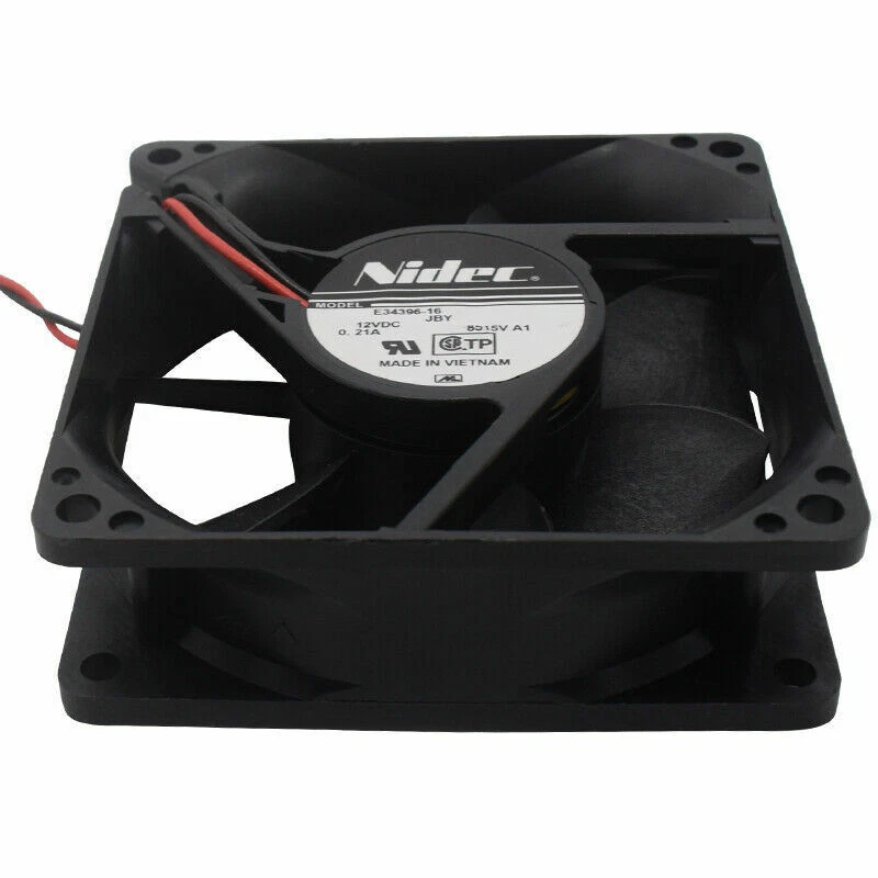 Genuine NIDEC Computer CPU Cooling FAN 2Pin Socket 12VDC  0.21A Black - Image 2 of 3