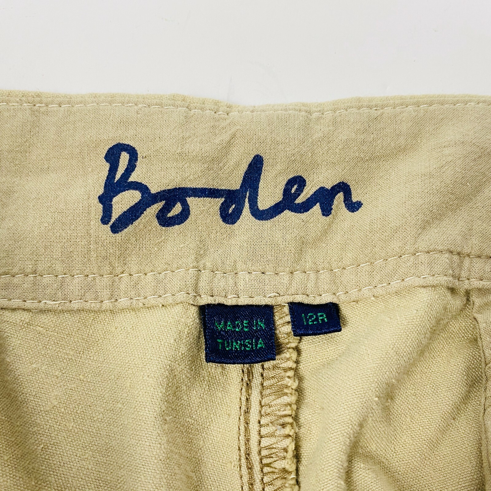 Boden Womens 12R Wide Leg Trouser Beige 100% Cott… - image 3