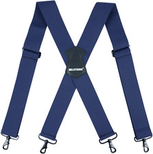Men'S Suspender 1.5/2 Inch Wide Suspenders Full Elastic X Back Suspender with Sn