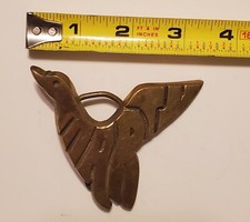 Vintage "MARTY" Solid Brass Belt Buckle 70s UNIQUE AND HARD TO FIND SAME ONE