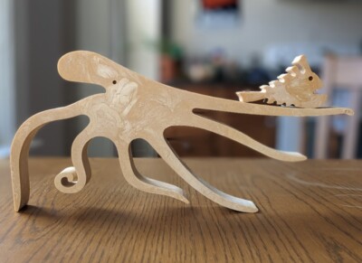 Enzo Mari 16 Pesci Danese Milano - sea creatures vintage MCM art