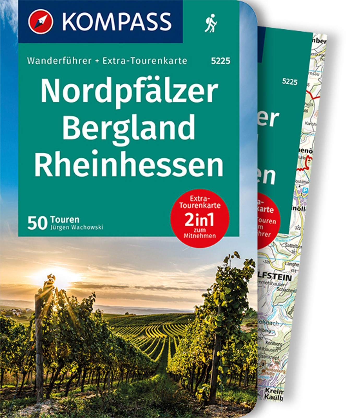 Thumbnail - Kompass Wanderführer Nordpfälzer Bergland, Rheinhessen, 50 Touren