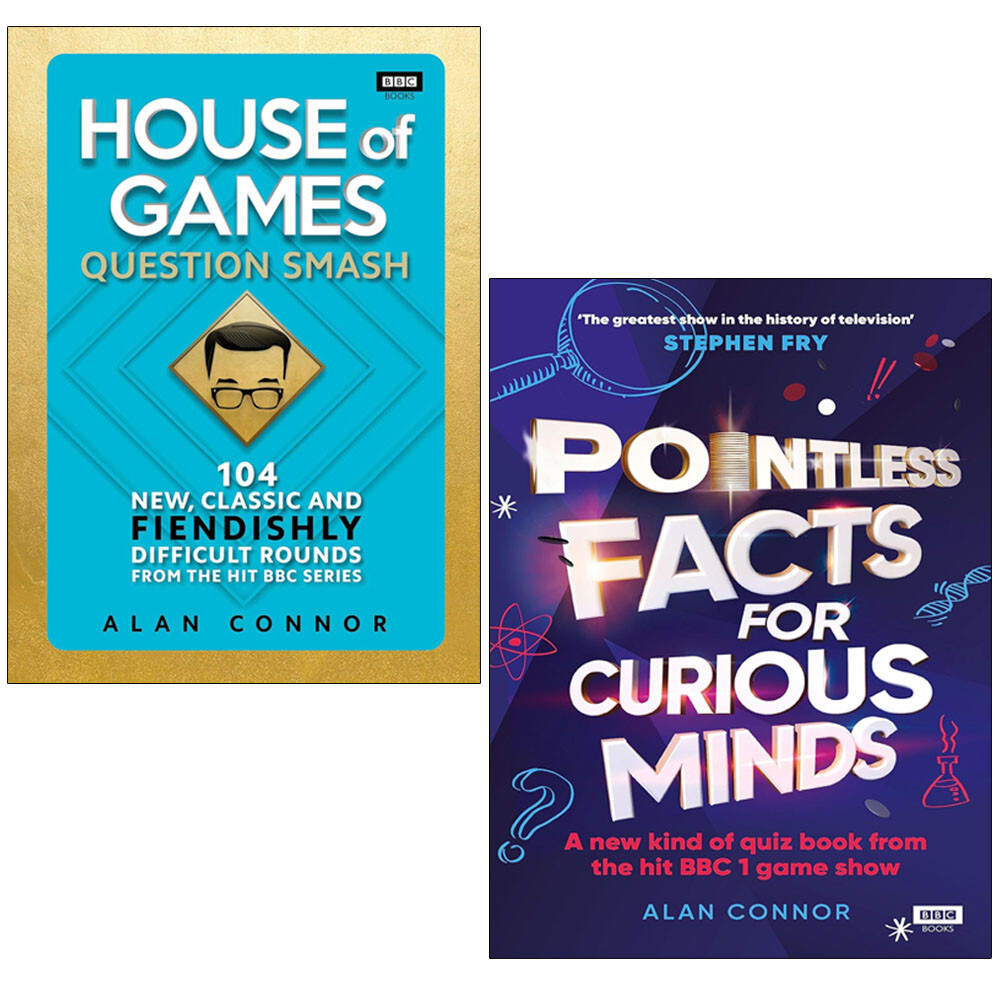 Alan Connor 2 Books Collection Set House of Games,Pointless Facts for Curious HB