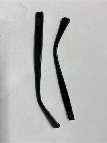 MAUI JIM CANNA MJ769-02K BLACK ON CRYSTAL TEMPLE ARM PARTS QS48