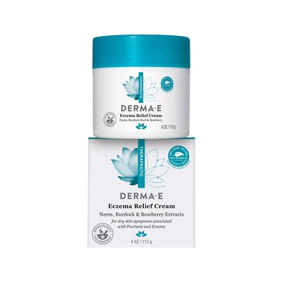 DERMA E Eczema Relief Cream 4oz Doctor Formulated Moisturizing Lotion