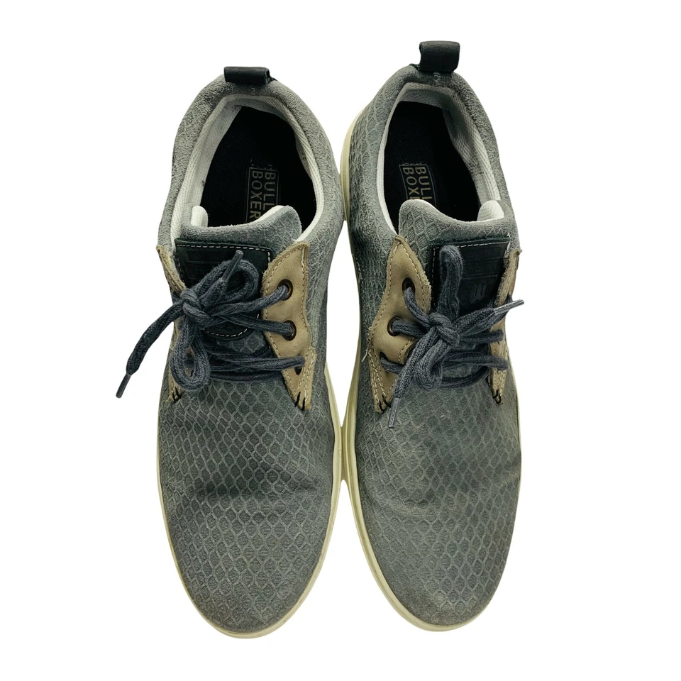 Bullboxer Mens Gray Round Toe Lace Up Low Top Sneaker Shoes Size EU 45 / US 11 - Image 4 of 4