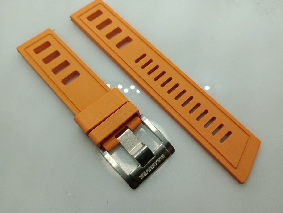 Fkm Rubber Strap Zuludiver Strap Green Rubber Strap Black Bay