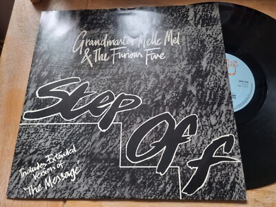 GRANDMASTER MELLE MEL & THE FURIOUS FIVE STEP OFF 12'' SUGAR HILL RECORDS SHL 13