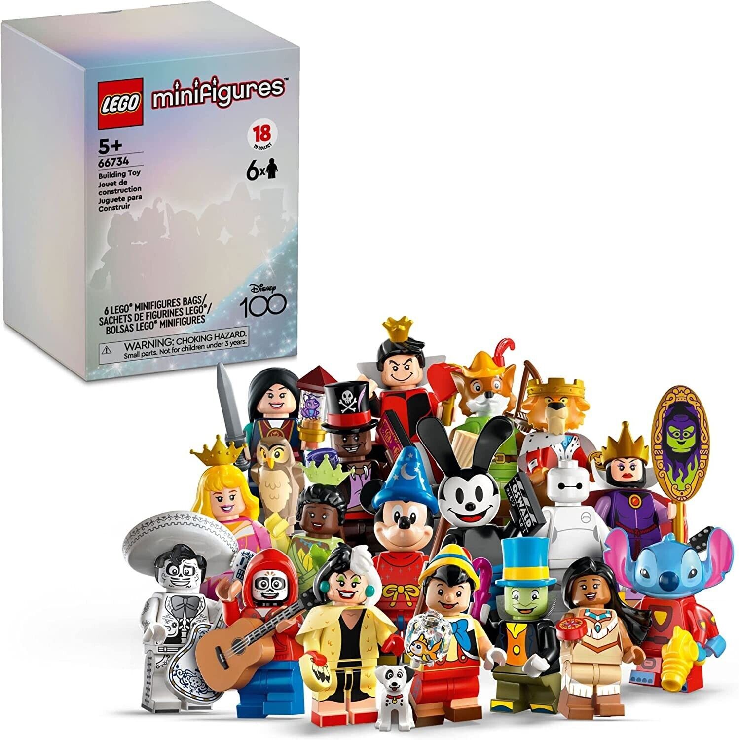 LEGO Minifigures Disney 100 6 Pack 66734 Limited Edition Collectible Figures New
