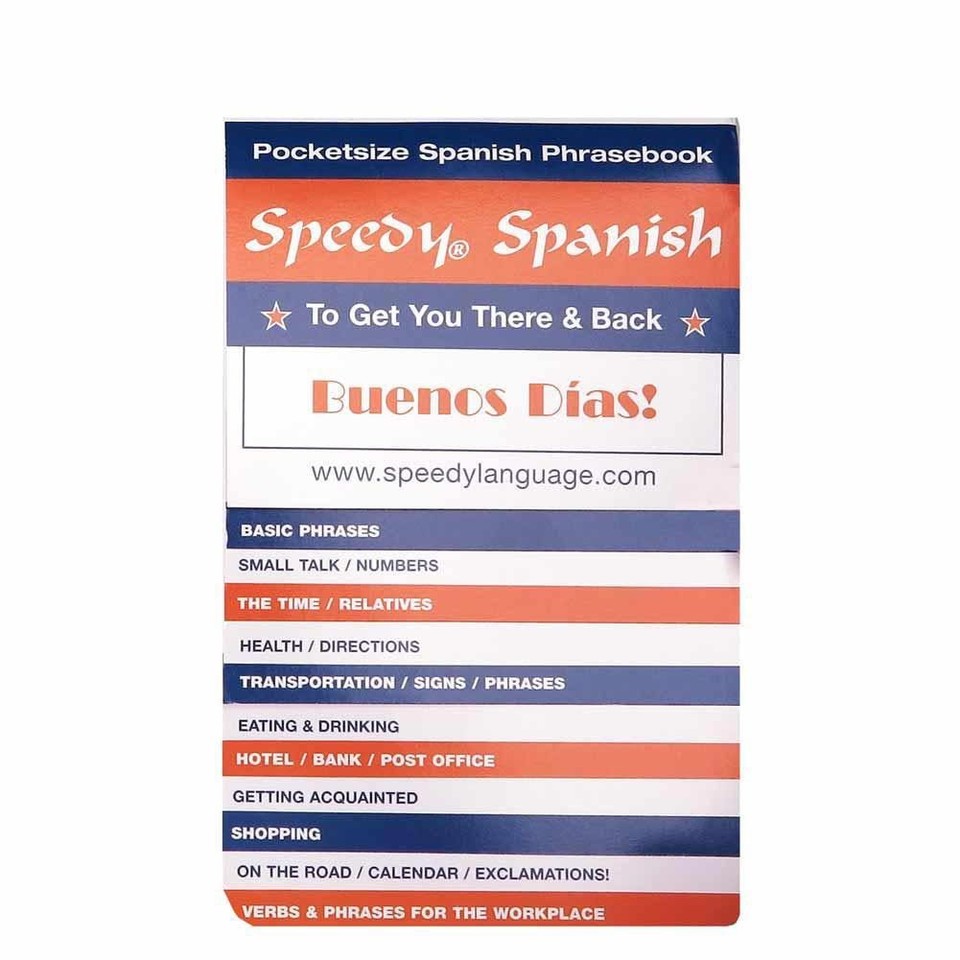 Spanish Phrasebook Language and Spain Travel Adapter Plug Set | Going ...