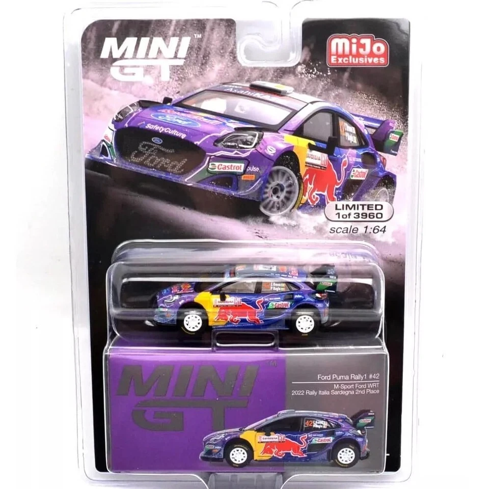 MINI GT FORD PUMA #42 M-SPORT FORD WRT 2022 RALLY ITALIA 2ND 1:64 MGT00627-P12 - Image 2 of 4