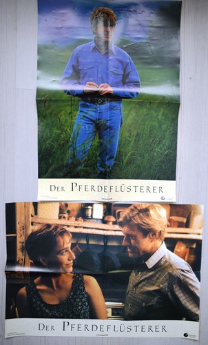 E404 2x DIN A2 Aushangfotos  DER PFERDEFLÜSTERER Robert Redford - Bild 1 von 3