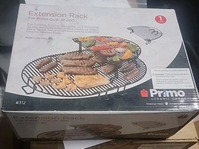 Primo Grills Extended Cooking Rack for Oval JR 200 and Kamado